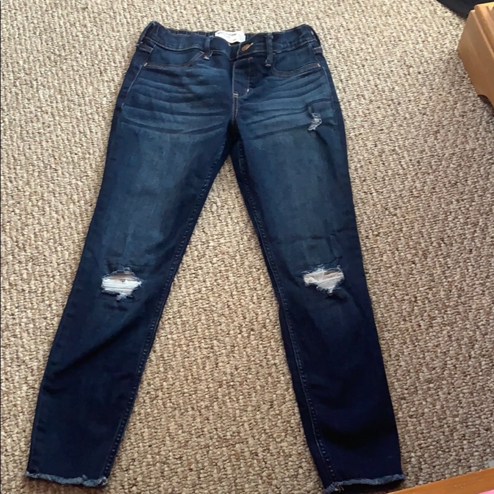 Abercrombie kids pull- on jean leggings